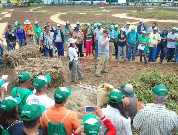 Agustín and Marisol Demonstrate Composting